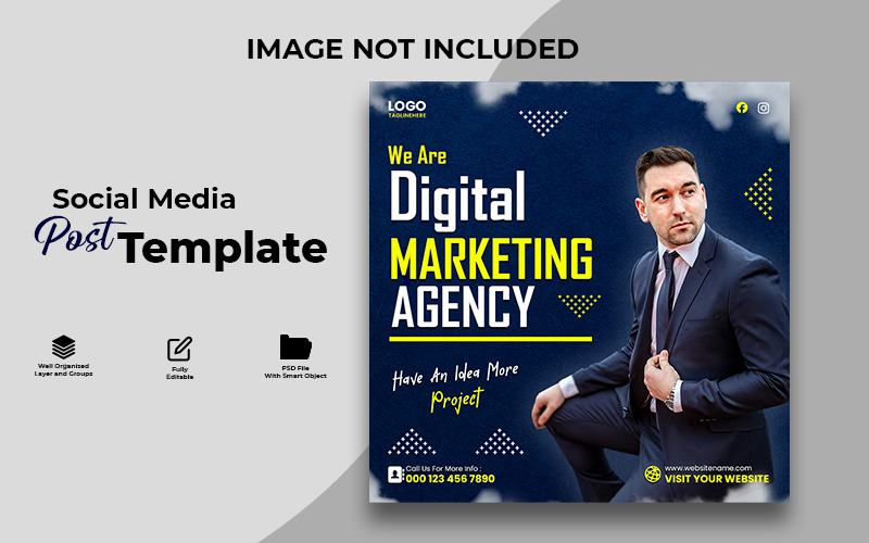 Professional Digital Marketing Agency Banner Template Design Social Media
