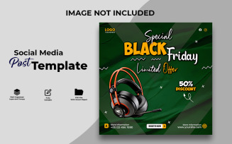 Special Black Friday Limited Offer Social Media Banner