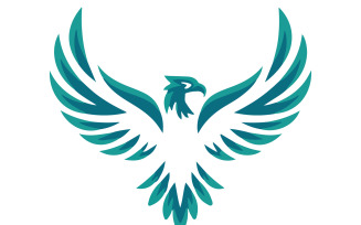 A eagle silhouette vector design