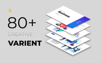 Business growth flat Google Slide presentation