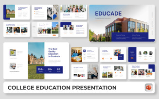 Educade - College Education PowerPoint Presentation Template