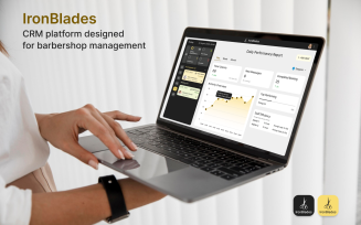 IronBlades — CRM for Barbershop UI Template