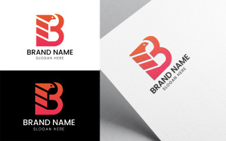 Letter B bird company logo-984