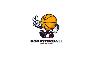 Mascot Sport Basket Ball Logo Design