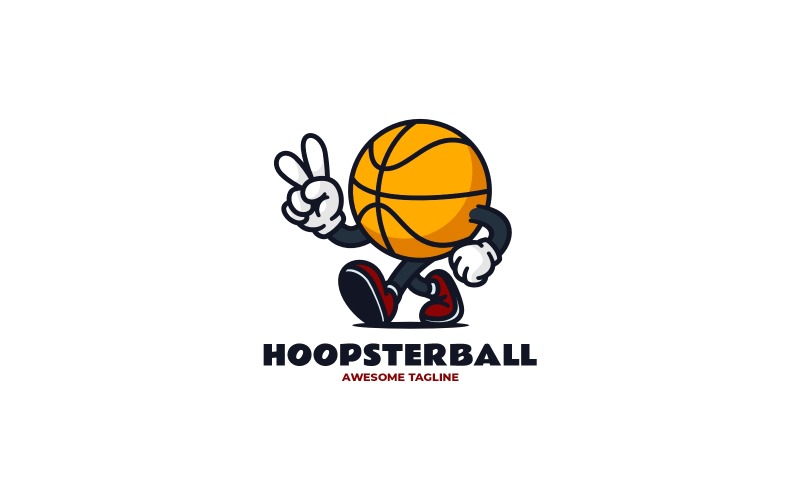 Mascot Sport Basket Ball Logo Design Logo Template