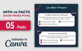 Myth Buster Canva Pack - Myth vs Fact Social Media Post - Instagram Posts - Editable in Canva