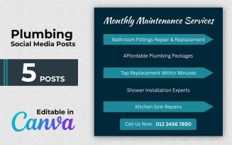 Plumber Tips Canva Pack - Tips and Tricks Instagram Posts
