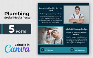 Plumbing Tips Canva Posts - Tips and Tricks Instagram Posts
