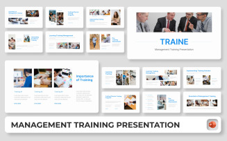 Traine - Management Training PowerPoint Presentation Template