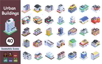Urban Buildings Isometric Vector Pack — Modern City Architecture, Office and Smart City Projects
