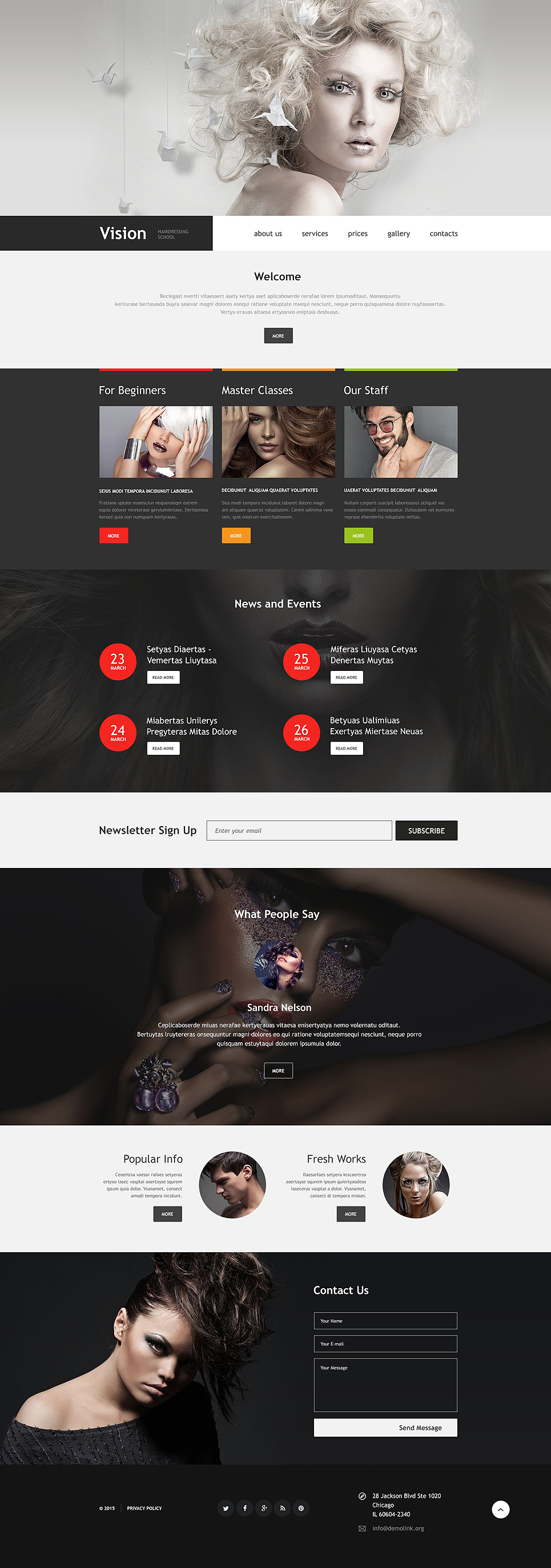 Beauty School Muse Template New Screenshots BIG