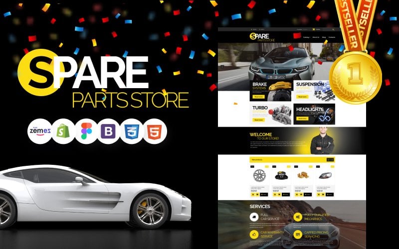 Bootstrap szablon Shopify Auto Parts #54971