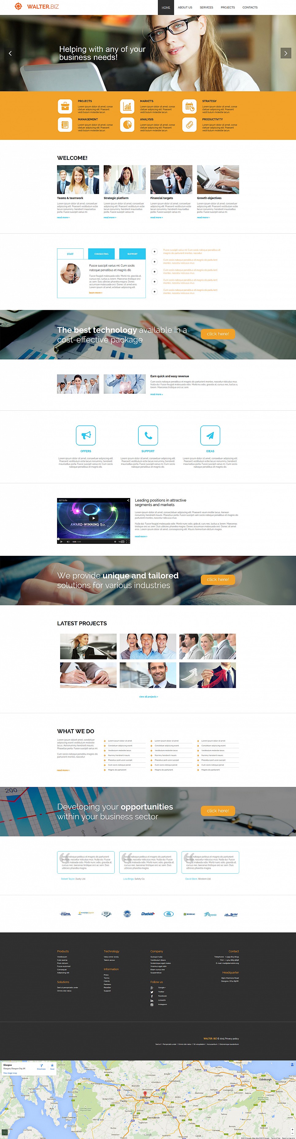 Business Responsive Moto CMS 3 Template New Screenshots BIG