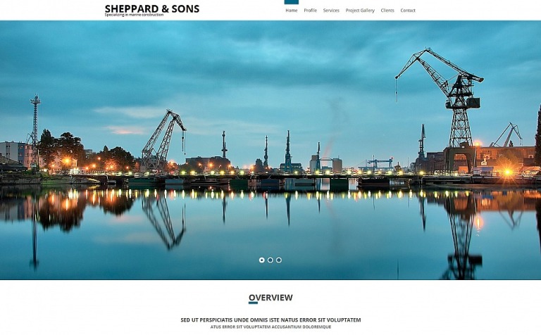 Construction Company Premium Moto CMS HTML Template Big Screenshot Construction Company Moto CMS HTML Template New Screenshots BIG