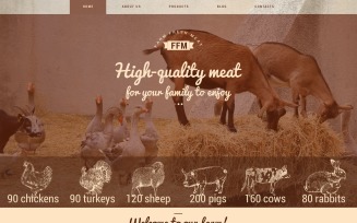 Farm Fresh Meats WordPress Theme