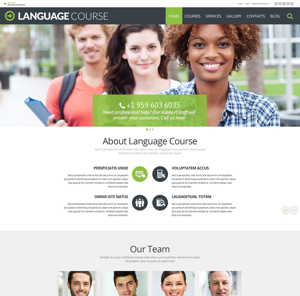 Language Course WordPress Theme New Screenshots BIG