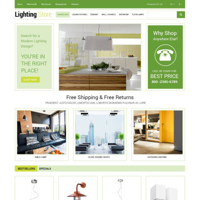 Lighting Templates | Electricity Templates | TemplateMonster
