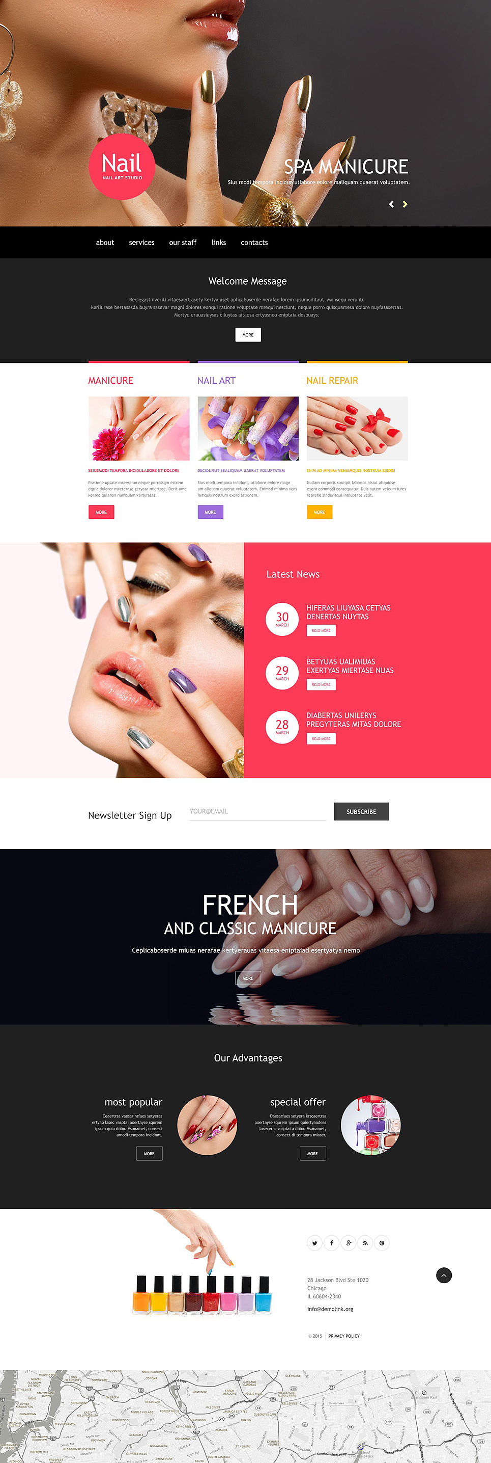 Nail Salon Muse Template New Screenshots BIG