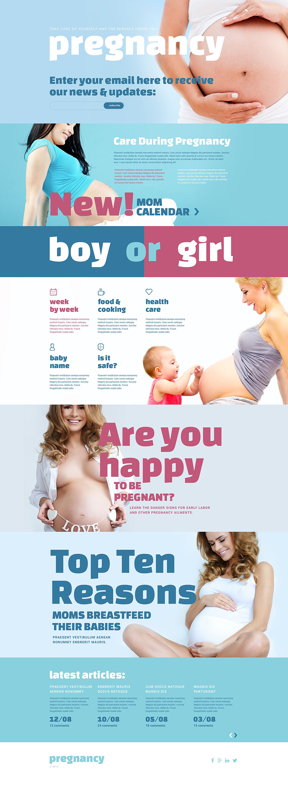 Pregnancy Responsive Landing Page Template New Screenshots BIG