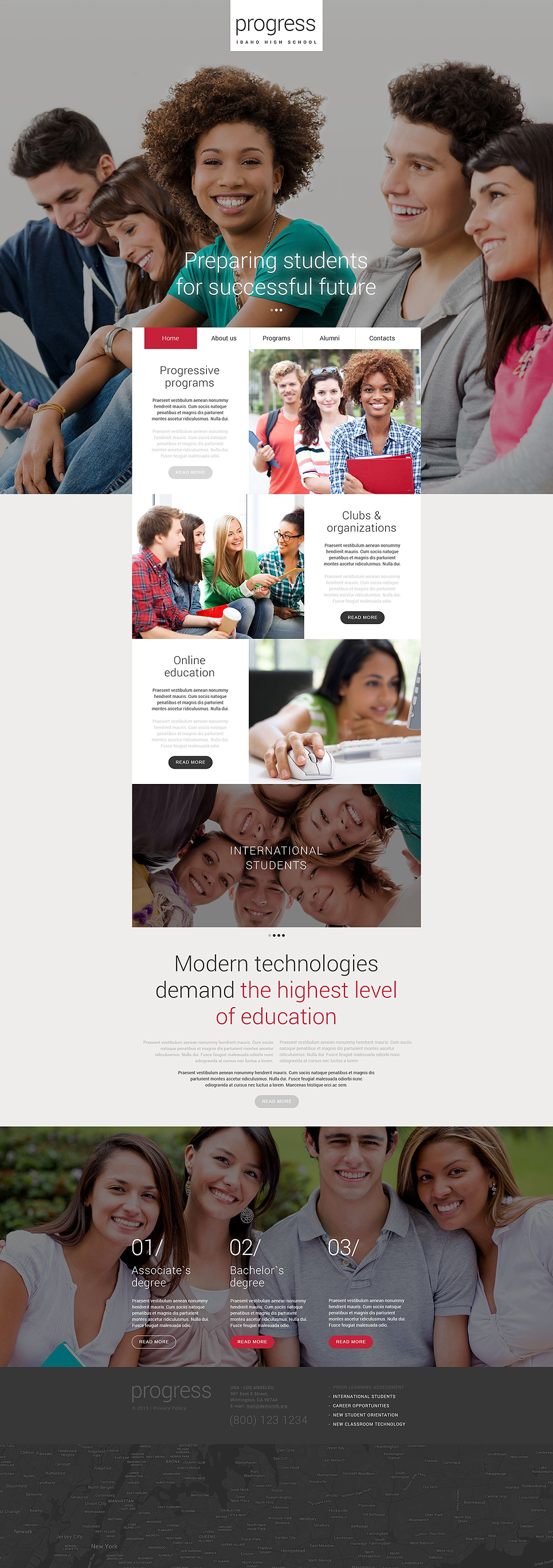 Progress Website Template New Screenshots BIG