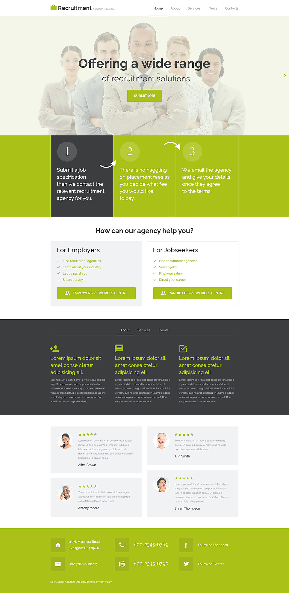 Public Relations Responsive Website Template New Screenshots BIG