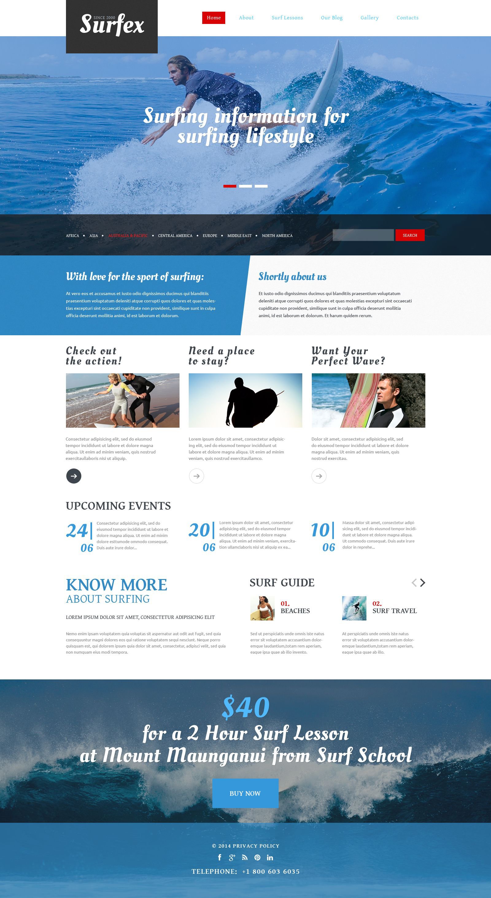 Responsive Drupal Vorlage für Surfen #54965