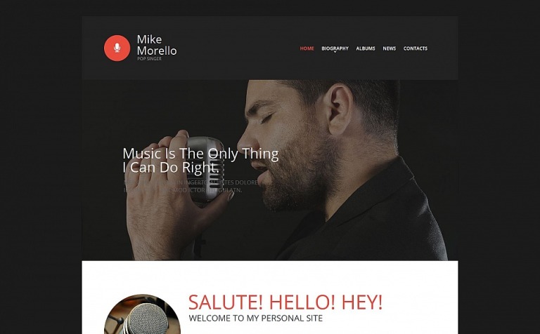 Singer Premium Moto CMS HTML Theme Big Screenshot Singer Moto CMS HTML Template New Screenshots BIG