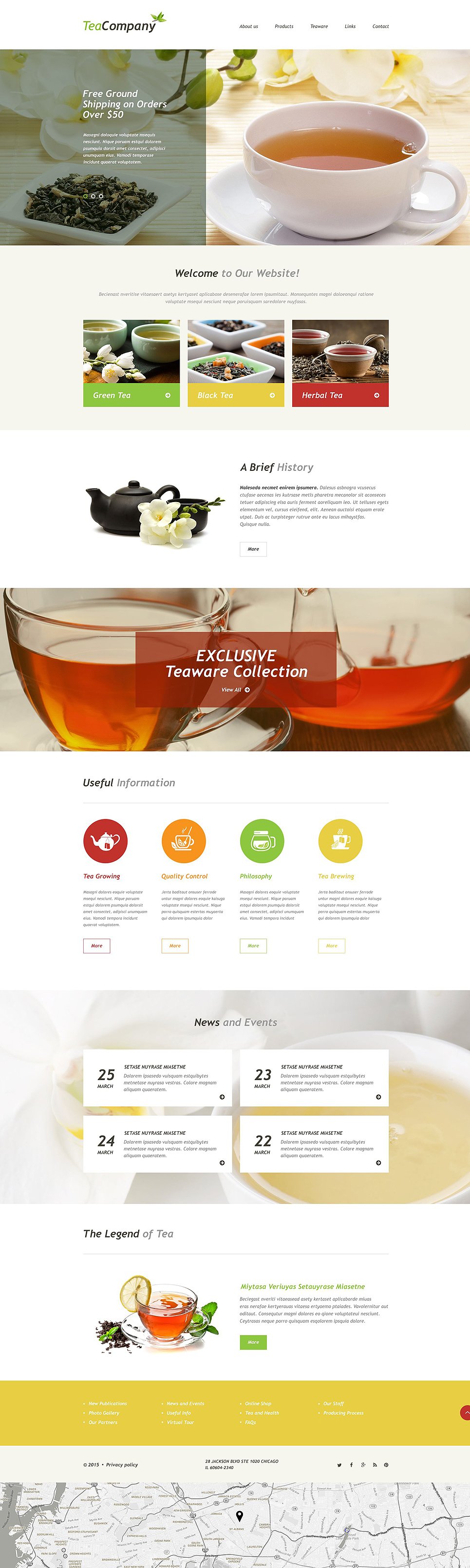 Tea Shop Muse Template New Screenshots BIG