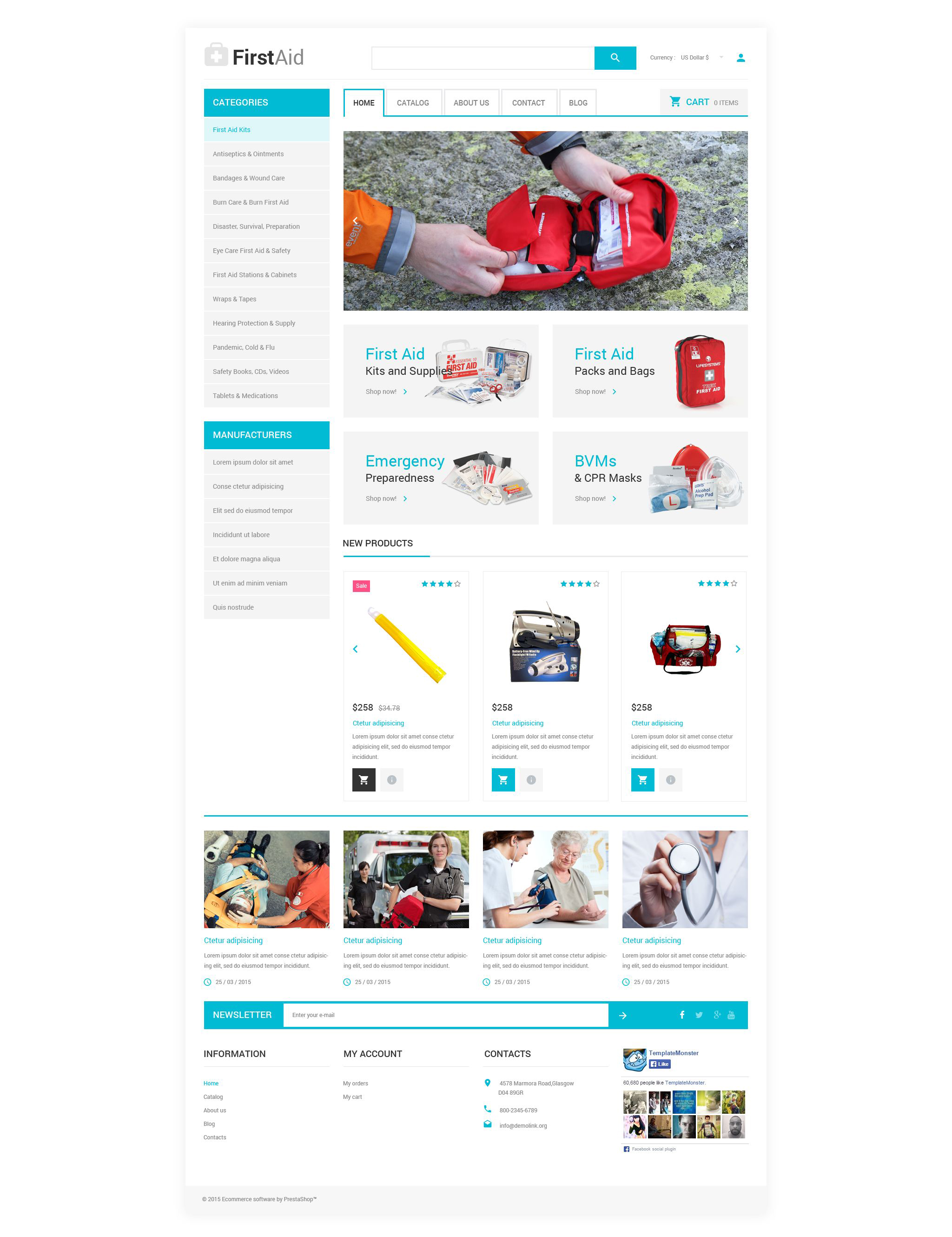 Template VirtueMart para Sites de Ambulância №54973 - captura de tela