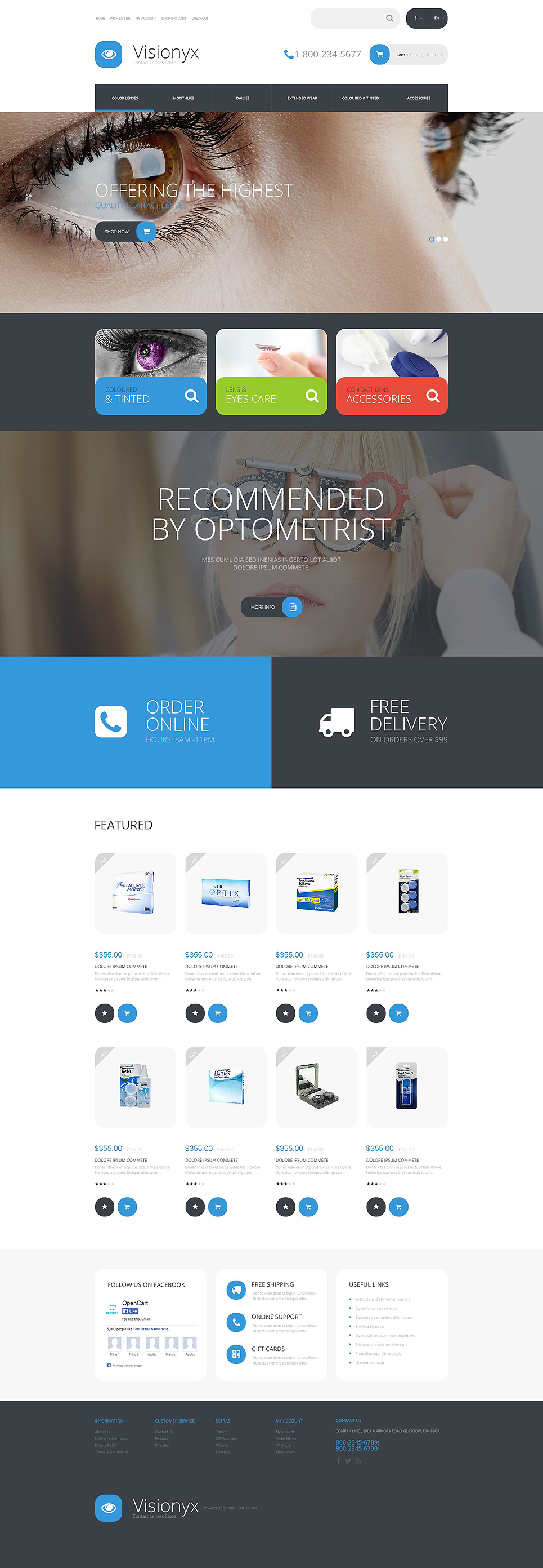 Visionyx OpenCart Template New Screenshots BIG