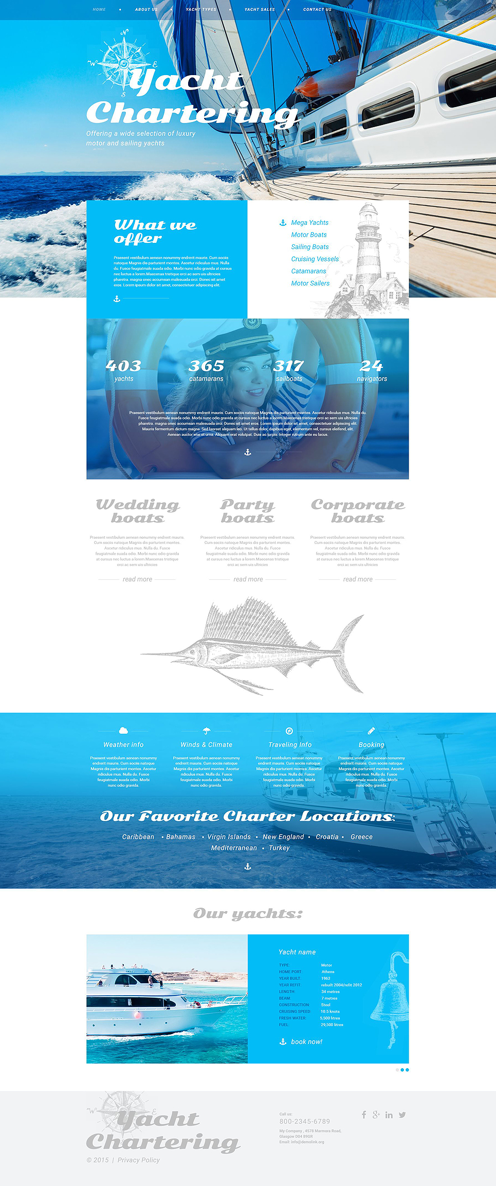 Yachting Responsive Website Template New Screenshots BIG