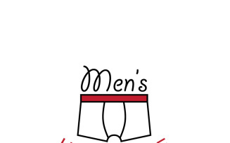 Bold Men's Underwear Brand Logo Design Template