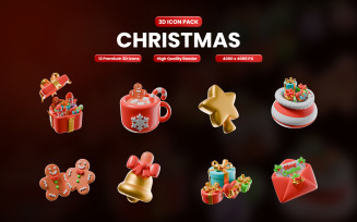 Christmas 3D Icon Pack 512