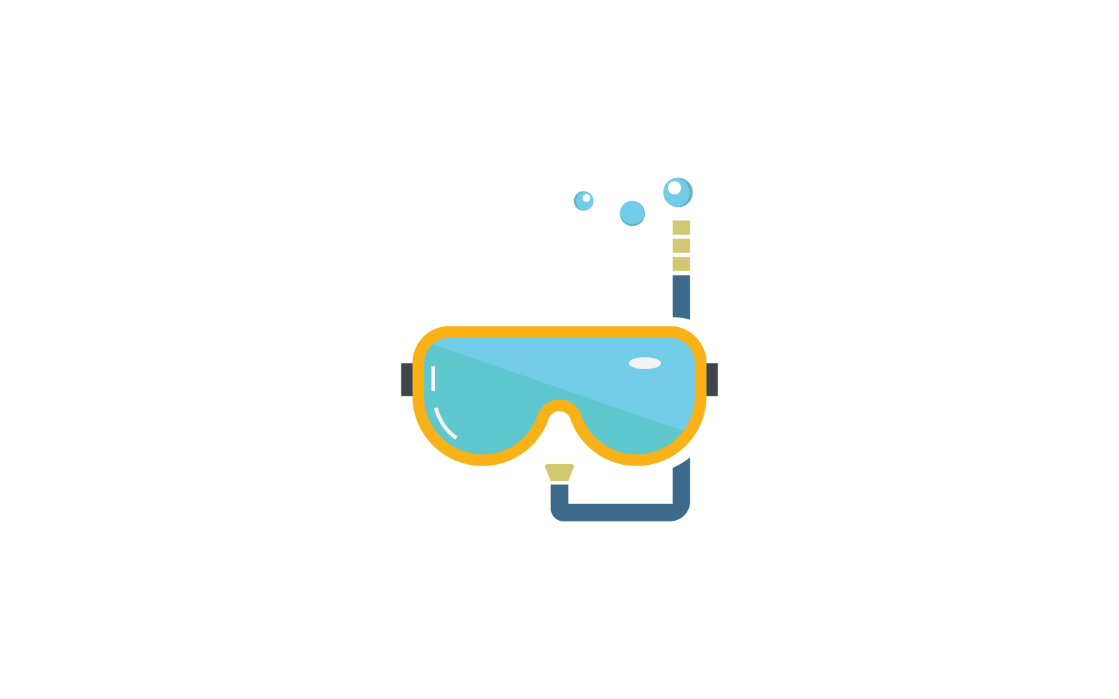 Diving goggles icon design illustration template Logo Template