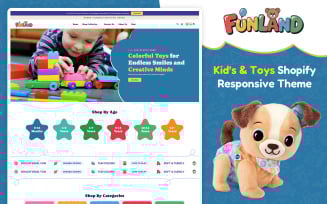 Funland - Toys Responsive Shopify Theme for eCommerce