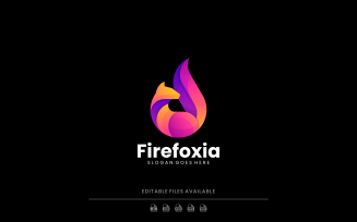 Gradient Modern Fox Tail Logo Design