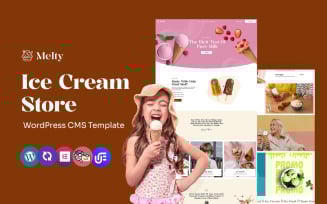 Melty - Ice Cream And Sweet Shop Multipurpose WordPress Elementor Theme