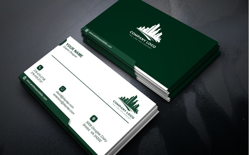 Simple Modern Business Card Templates for Creative Professionals PSD Corporate Identity