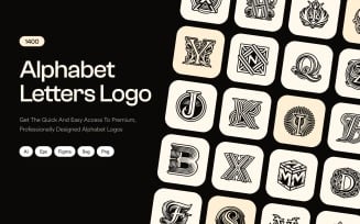 Alphabet Letters Logo Bundle