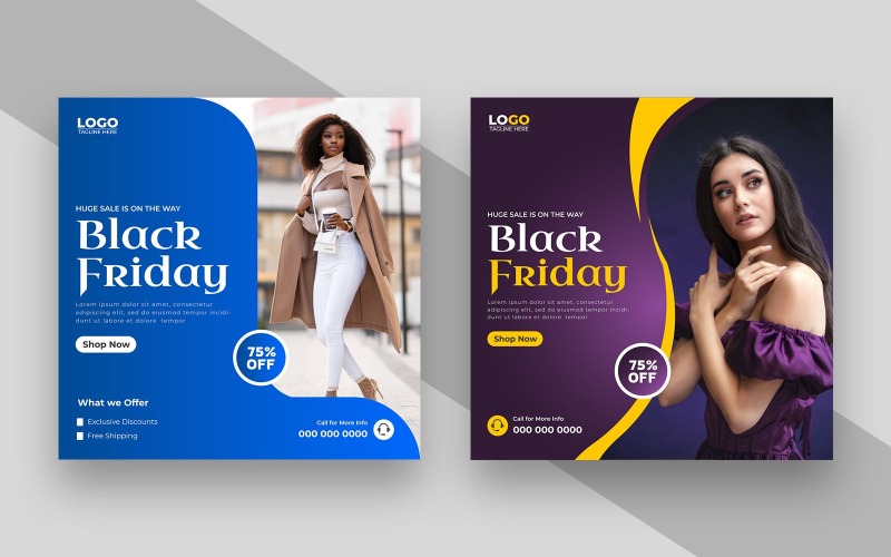 Black Friday Sale Social Media Post Ver-5