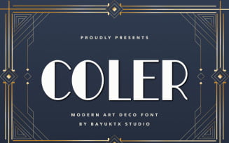 Coler Art Deco Premium Font