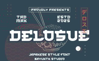 Delosue - Japanese Style Font