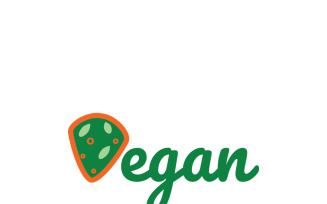 Hand-Drawn Vegan Typography Logo for Organic Health Food Design