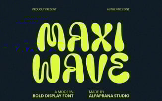 Maxi Wave - Bold Display Font