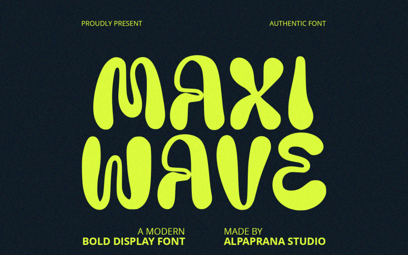 Maxi Wave - Bold Display Font