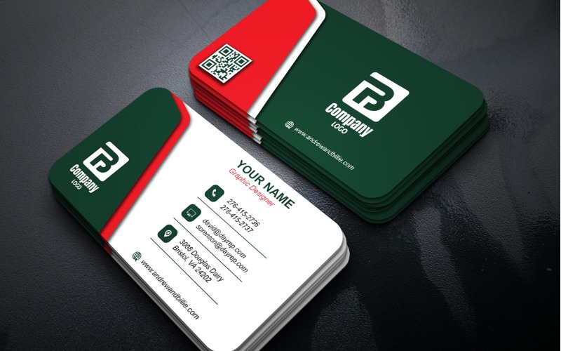 Minimalist Business Card Design Templates for Photoshop Corporate Identity