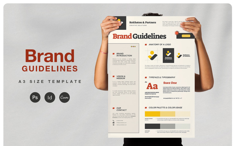 Modern Corporate Brand Guidelines Poster Corporate Identity