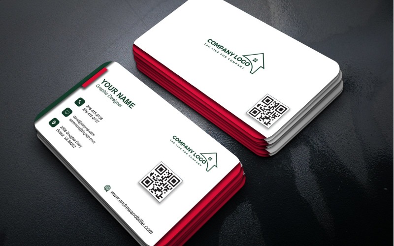 Modern Minimal Business Card Design Templates for Photoshop Corporate Identity
