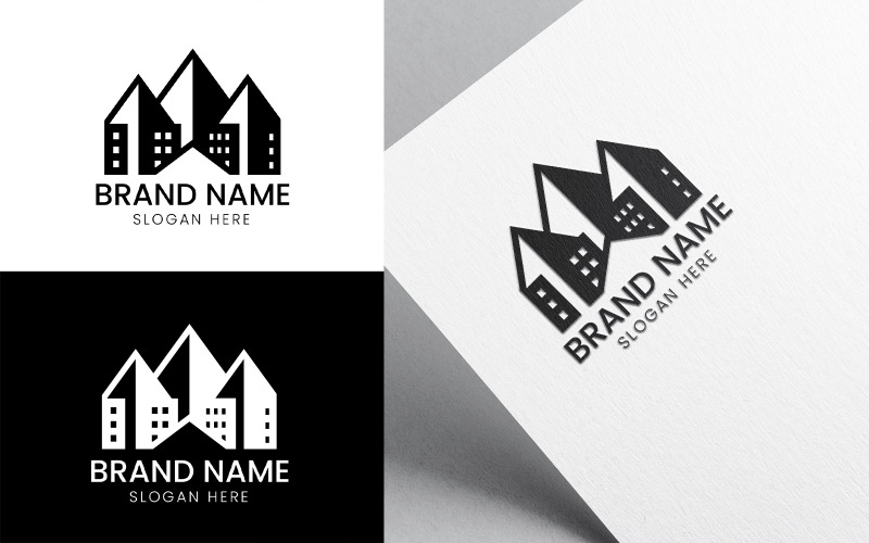 Mountain building logo template-922 Logo Template