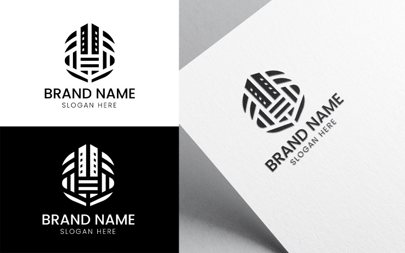 Unique real estate logo design-990 Logo Template